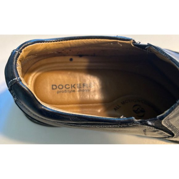Men's Dockers Pro Style Slip On Shoes Leather Black Size 8M Comfort - Picture 5 of 8
